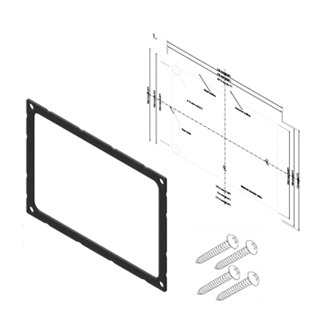 Simrad Dash Mount Kit for GO9 XSE and Vulcan 9 - Easy Installation and Secure Fit