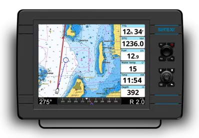 SI-TEX AVPRO900US Chart Plotter for Marine Navigation