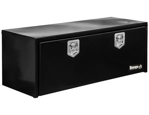 Buyers Products Toolbox 18x24x48 with Two Stainless Steel T-Hinges, Black - Part #1708310