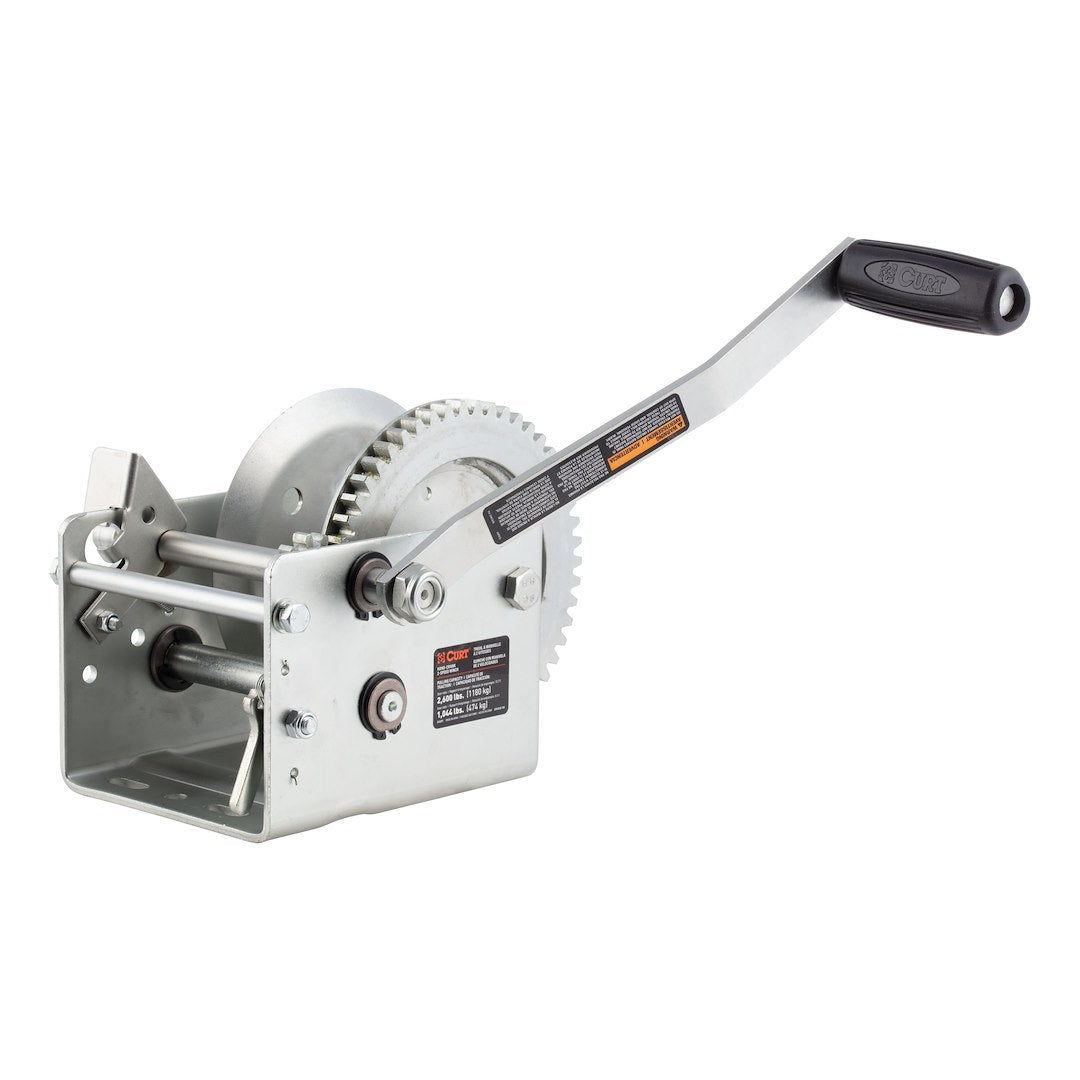CURT Manufacturing 29526 2-Speed Winch for Heavy-Duty Lifting and Recovery