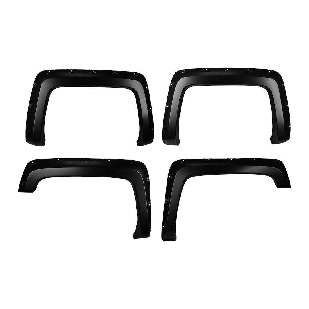TrailFX Pocket Style Flare Smooth Set of 4 for Chevy Silverado 1500 and HD Models