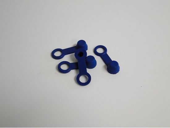 HELIX RACING Brake Bleeder Cap Blue with Tether - Part 2022004