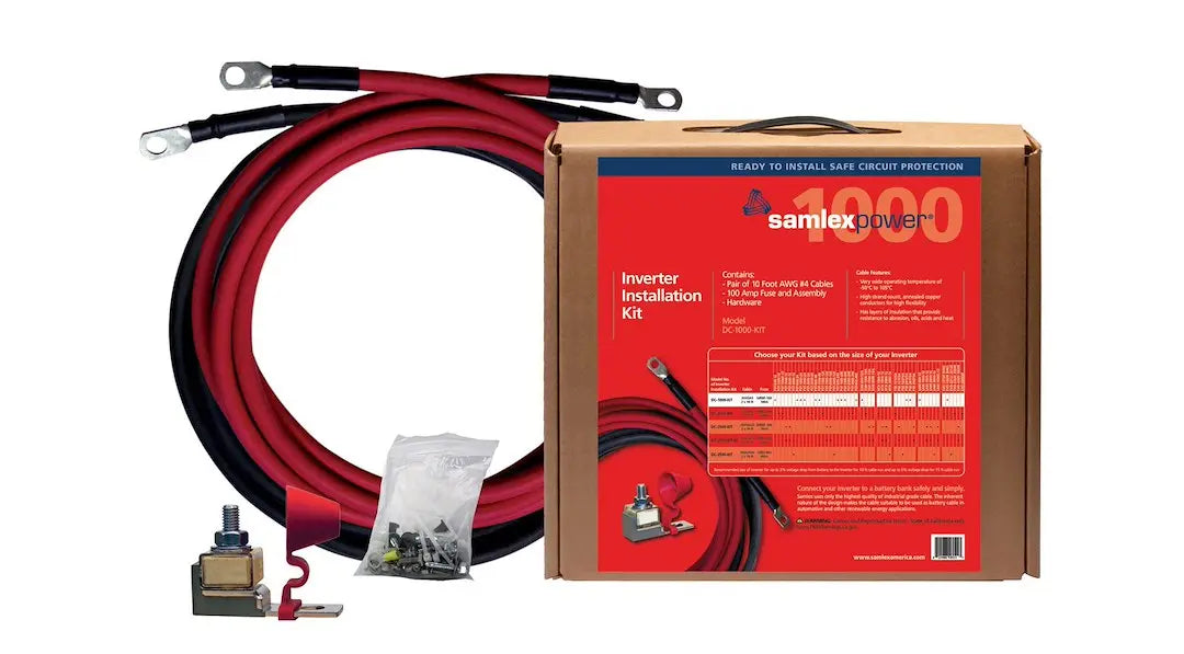 Samlex America DC1000KIT Fuse and Wiring Inverter Installation Kit