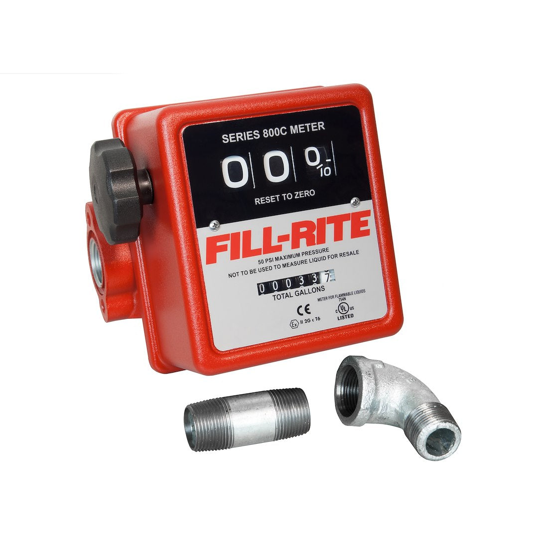 Fill Rite 3/4 inch Black Meter Kit (Part #807CMK) for Accurate Fuel Measurement