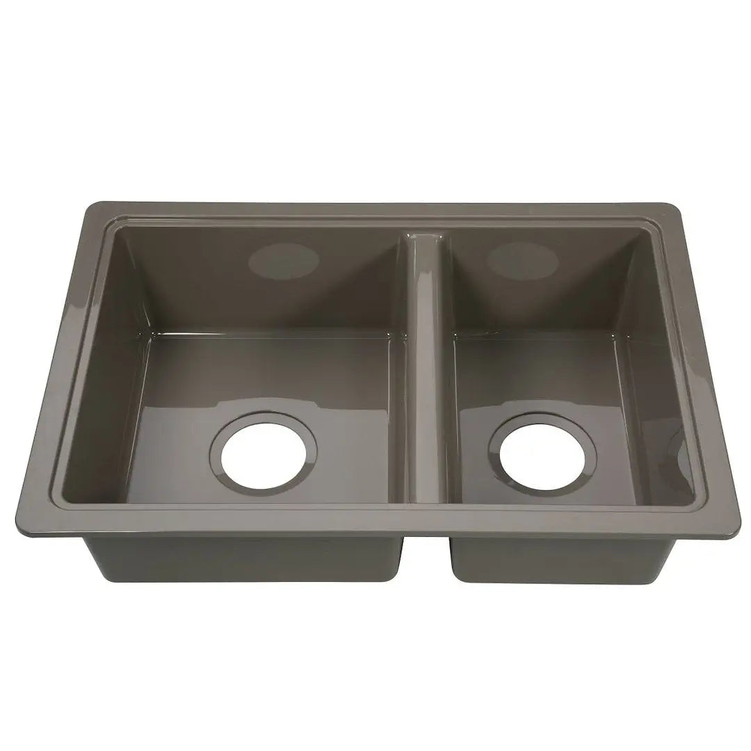 Lippert Components 808488 25' x 17' Double Bowl Stainless Steel Sink