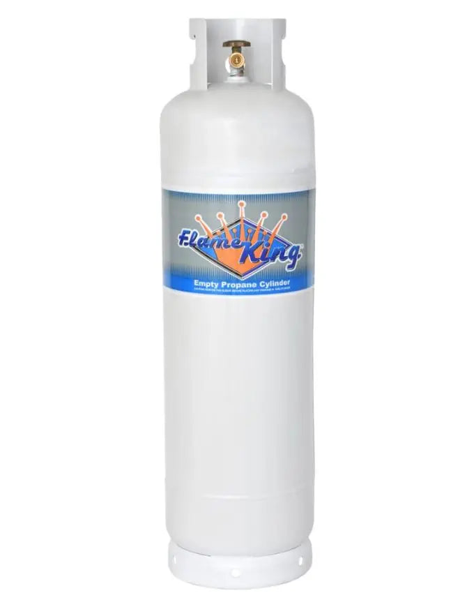 Flame King YSN60LB 60 lb Propane Cylinder with Polished Valve