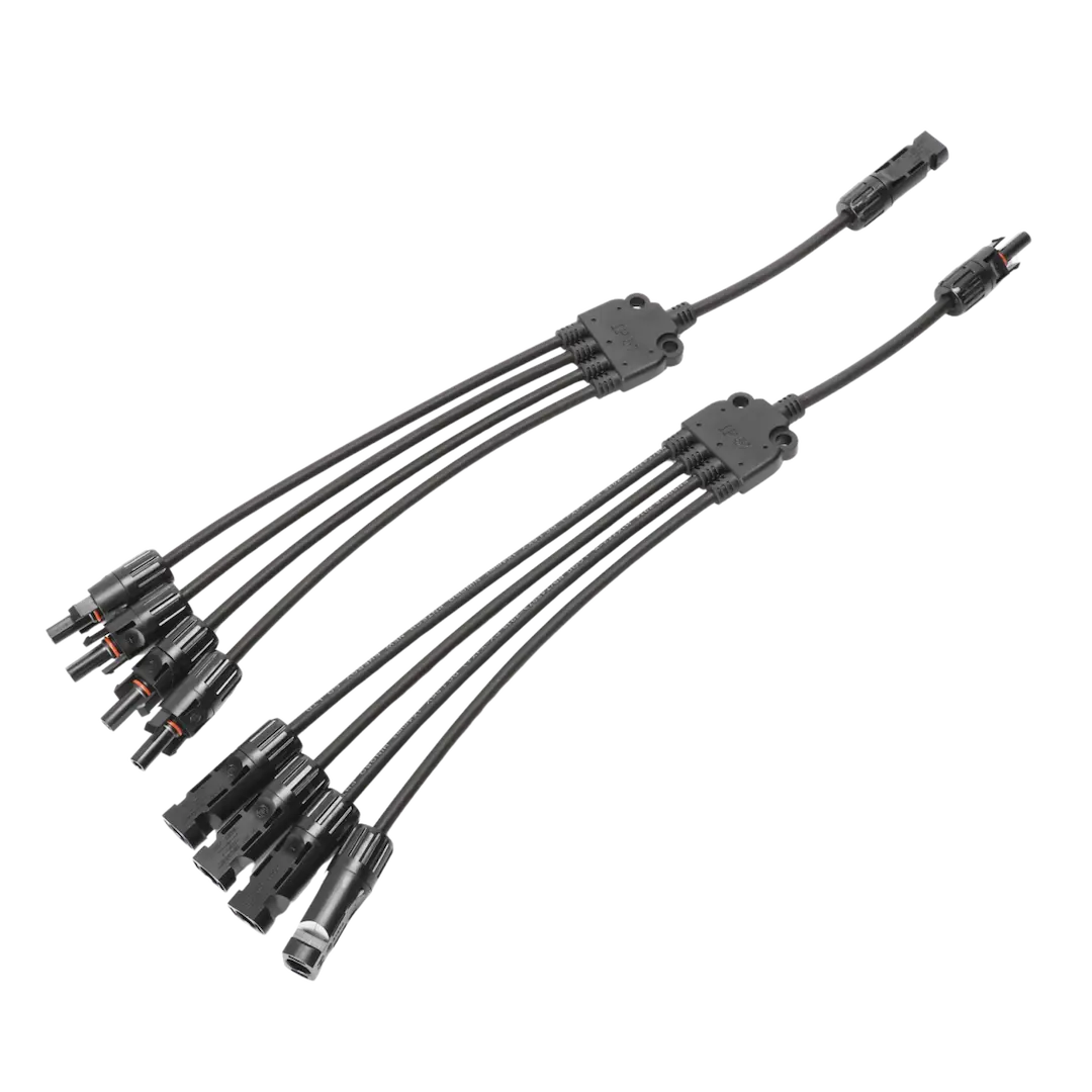 Battle Born BBCBL47 MC4 1' Flexible 4-to-1 Branch Connector