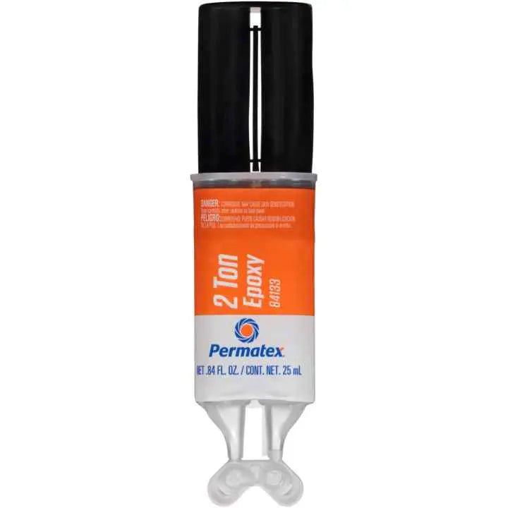 Permatex 2 Ton Epoxy - Heavy Duty Industrial Adhesive for Strong Bonding