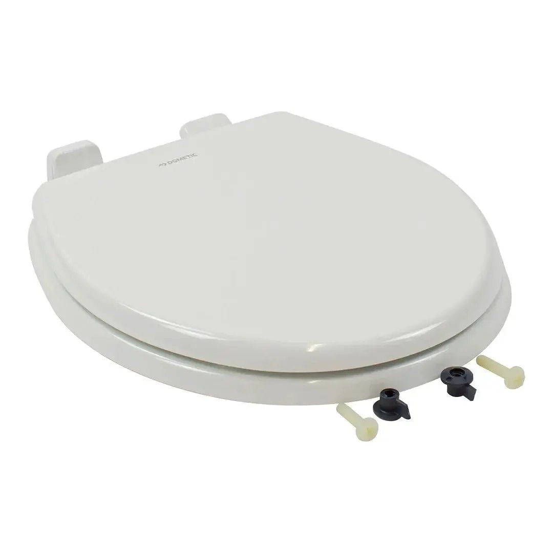 Dometic 385343829 White Seat & Cover for RV and Marine Applications by DOMETIC