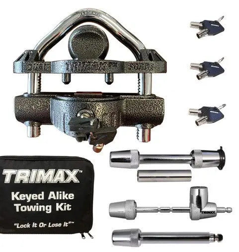 TRIMAX TCP50 Trailer Coupler Lock - Heavy-Duty Security for Trailers