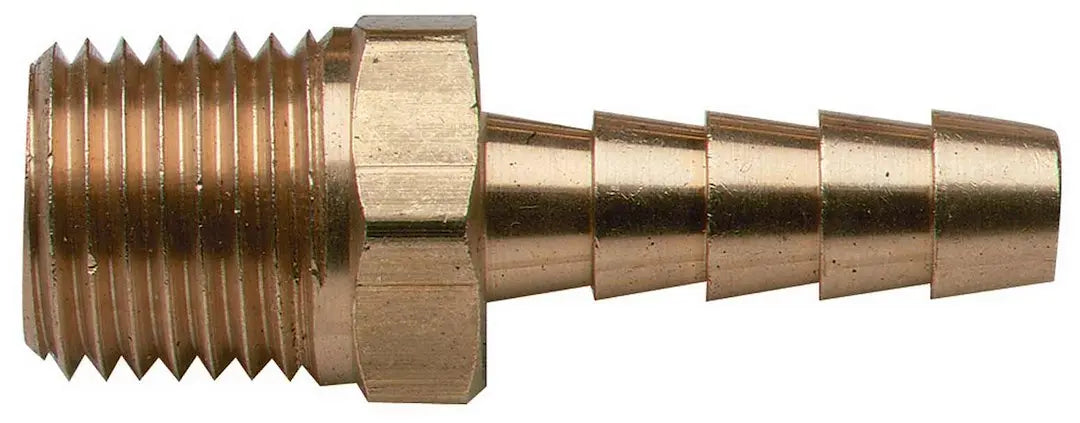 Moeller 03340110 1/4 inch NPT to 1/4 inch BRS Barb Male Thread Adapter