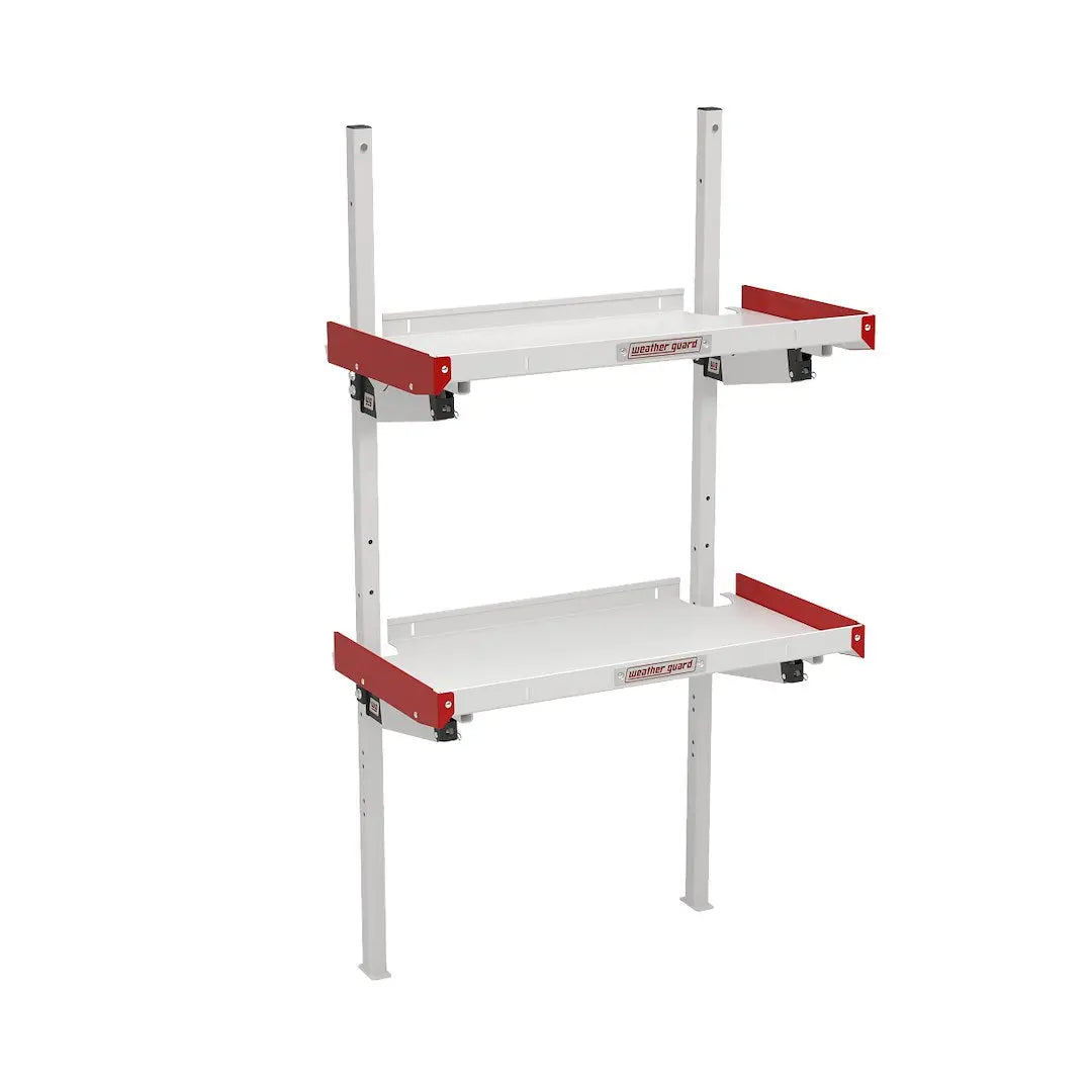 WeatherGuard 36' Folding Shelf - Durable Steel Storage Solution