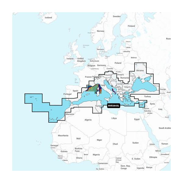 Garmin Carto 010C127200 Mediterranean & Black Sea Map for Garmin Devices