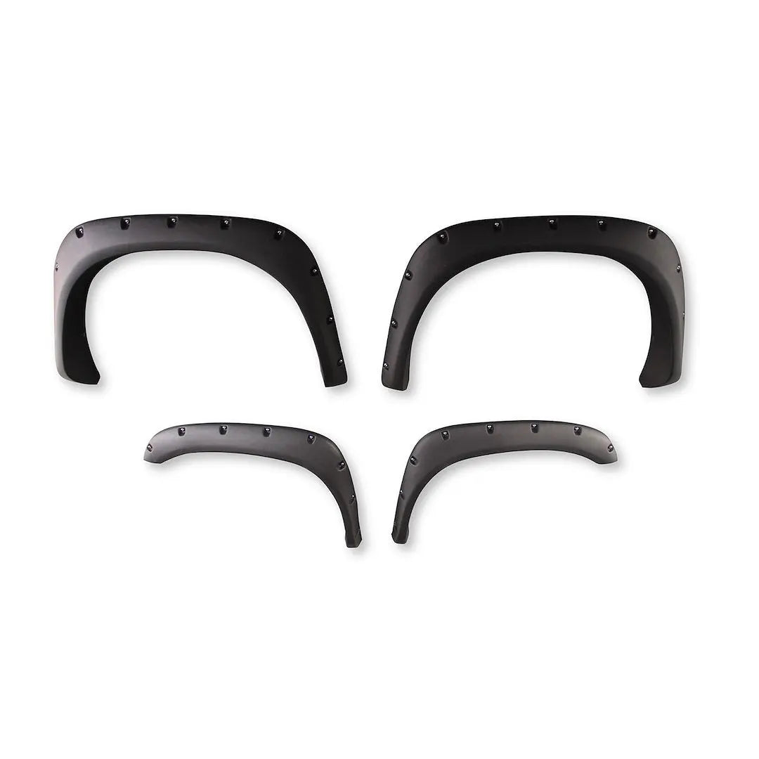 TrailFX TFD3001S Pocket Style Flare Smooth Set of 4 for Dodge Ram 1500, 2500, 3500 (2004-2007)