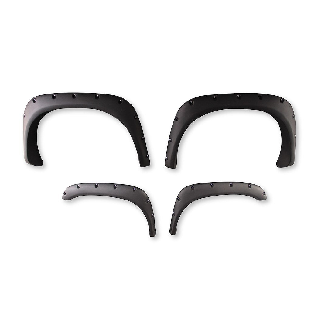 TrailFX TFD3001S Pocket Style Flare Smooth Set of 4 for Dodge Ram 1500, 2500, 3500 (2004-2007)