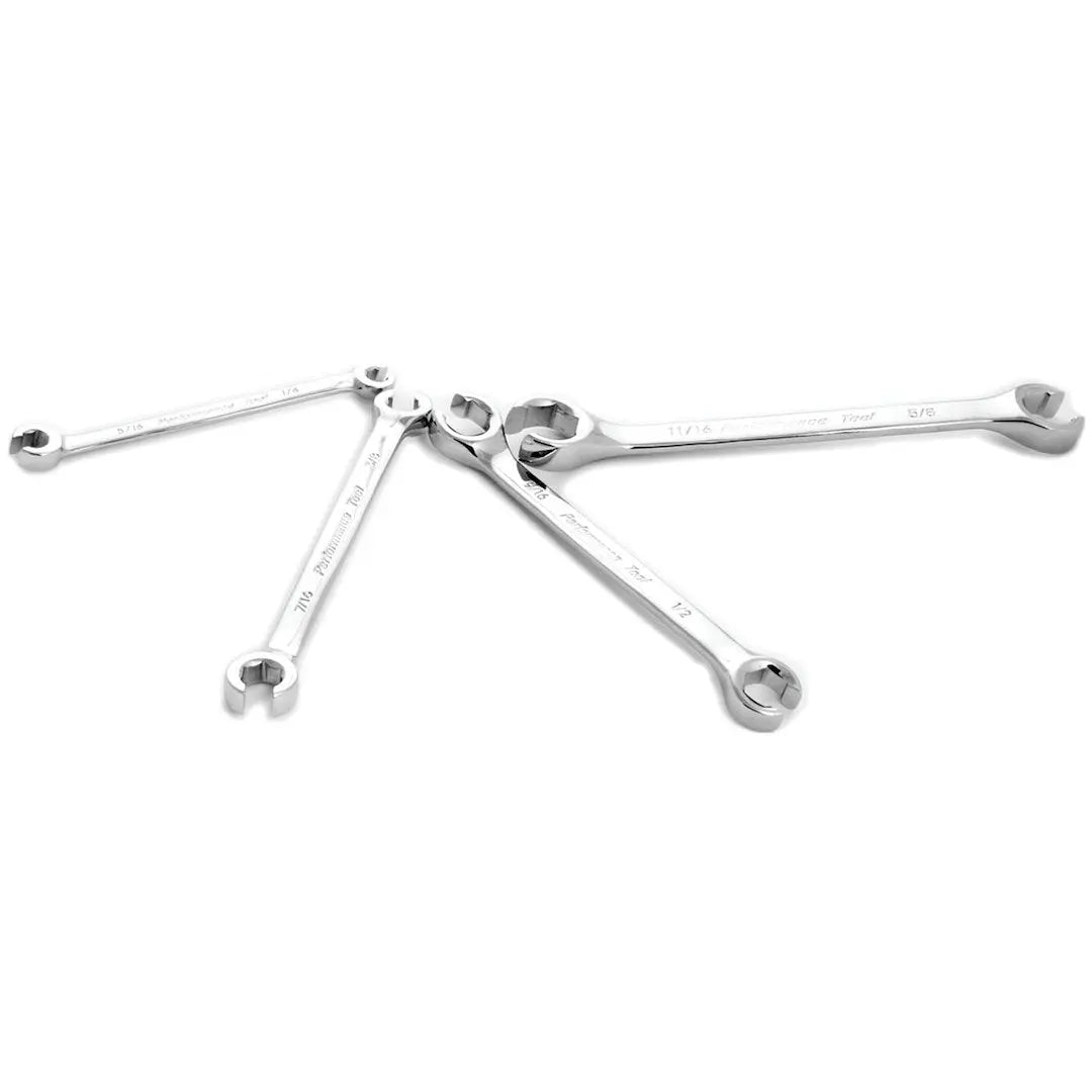 Perform Tool W30430 Flare Nut Wrench Set for Automotive and Plumbing Applications