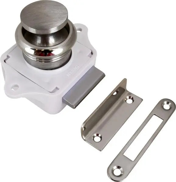 Sea Dog Push Button Rim Latch - Stainless Steel, Part Number 2253001