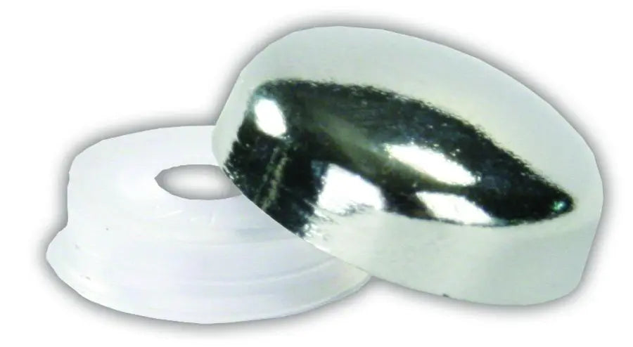JR Products Chrome Screw Covers (Part Number 20405) for a polished finish and secure fit