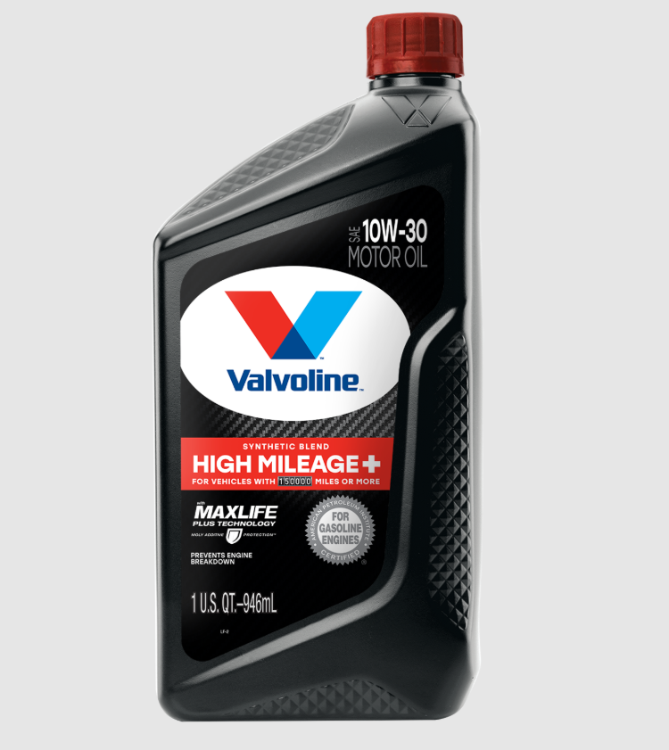 Valvoline High Mileage Extended Performance 10W-30 Motor Oil, Part Number 891668