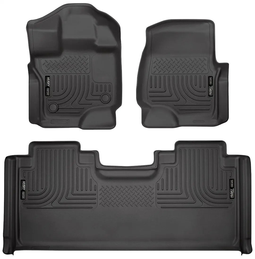 HuskyLiner WB Front and 2nd Seat Liners for Ford F-150 (2015-2024)