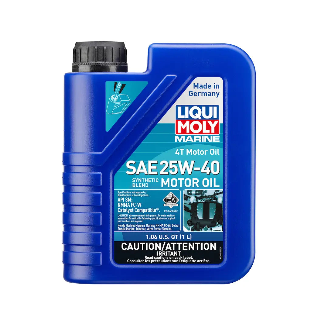 LIQUI MOLY Marine 4T SAE 25W-40 Oil 1L - High-Performance Marine Engine Oil