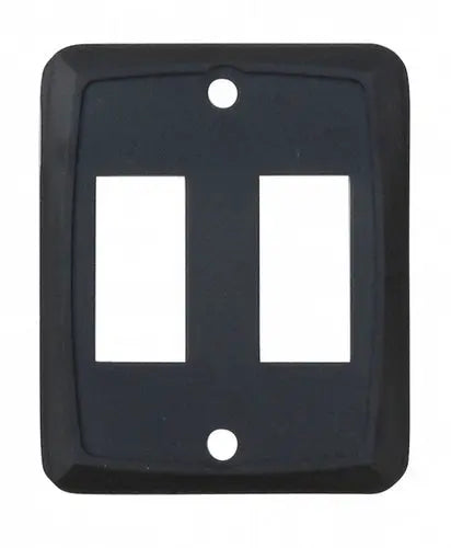 Valterra LLC P7215C Double Switch Plate in Black