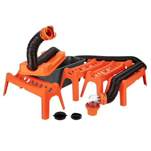 Camco Rhino RV Combo Kit with 20' Rhinoflex Hose (Part #43075) by CAMCO