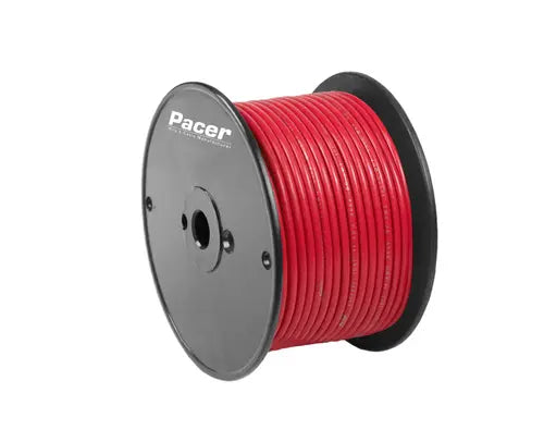 PACER 8 AWG UL Rated Red Thermoplastic Copper Wire, 100 ft Roll
