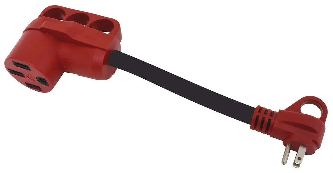 Valterra LLC A101550VP 12-Foot Red Adapter Cord for RV and Marine Applications