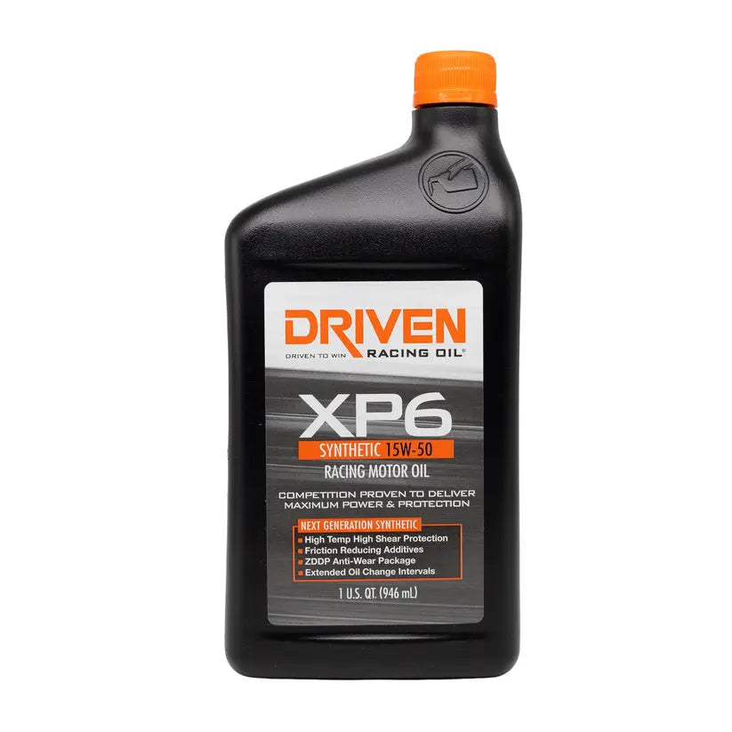 Driven Race XP6 15W-50 Full Synthetic Motor Oil – High-Performance Engine Lubricant