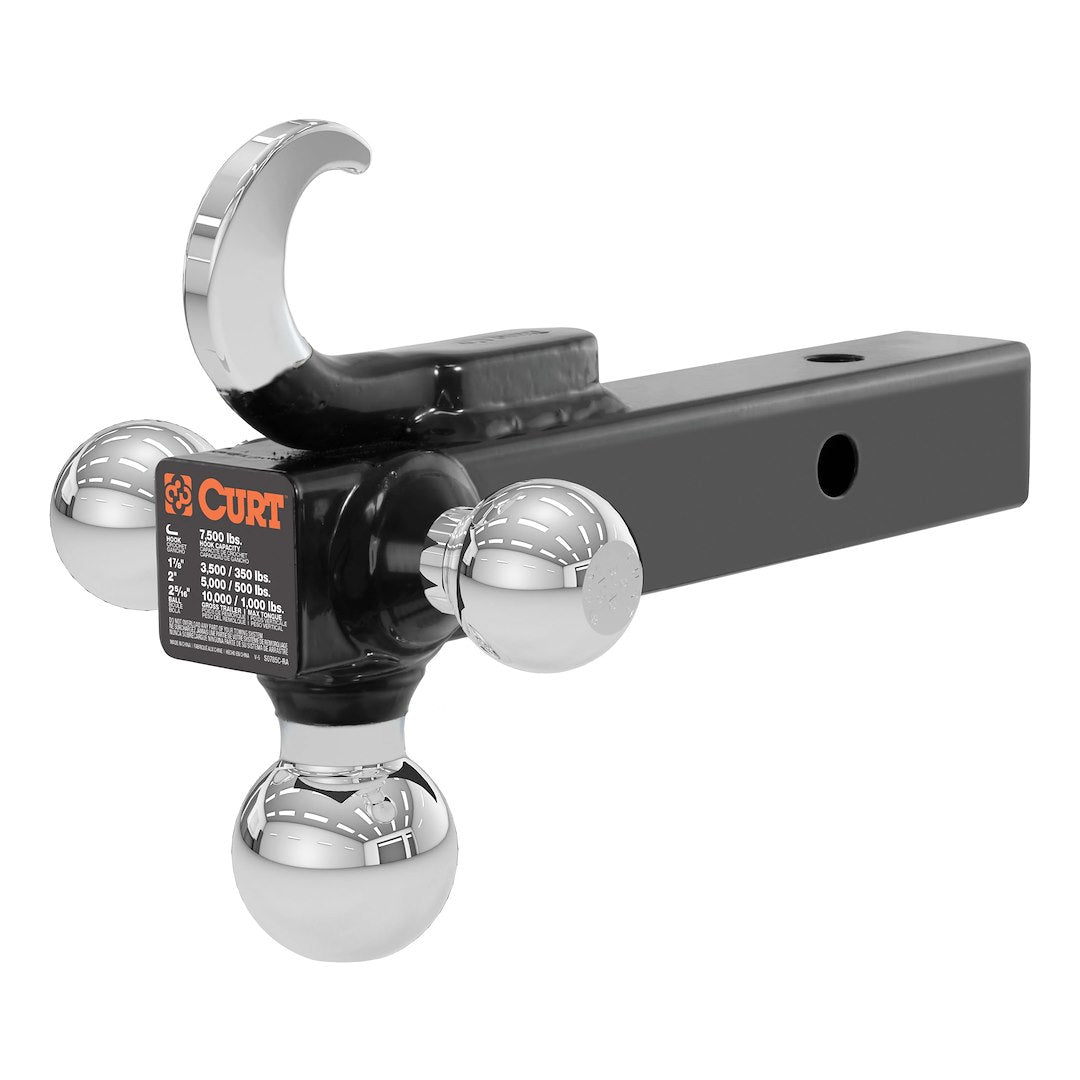 CURT Manufacturing Multi-Ball Mount with Tow Hook – Part 45675