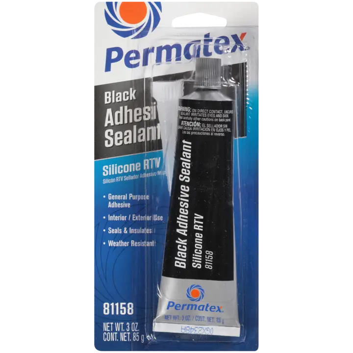 PERMTX-LOCKT RTV Black Silicone Tube - Part Number 81158