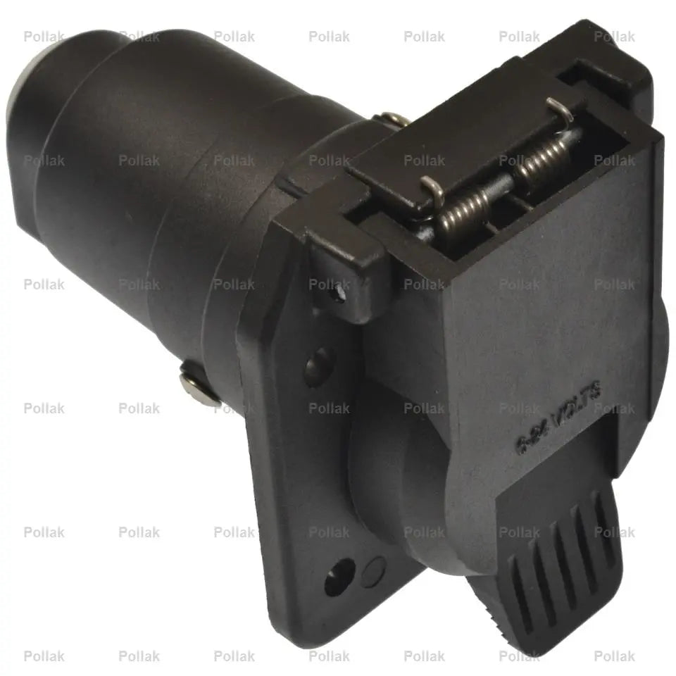 Pollak 12707E 7-Way RV Plastic Connector - Durable Trailer Wiring Socket