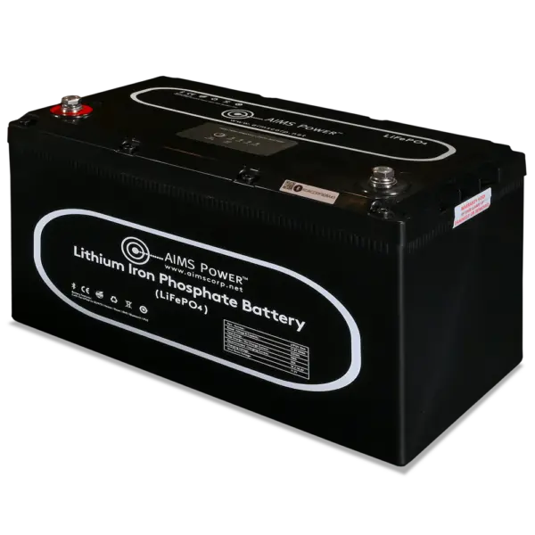 AIMS POWER 12V 104Ah Lithium Iron Phosphate (LIFEP04) Battery with Heater - Model 1008202