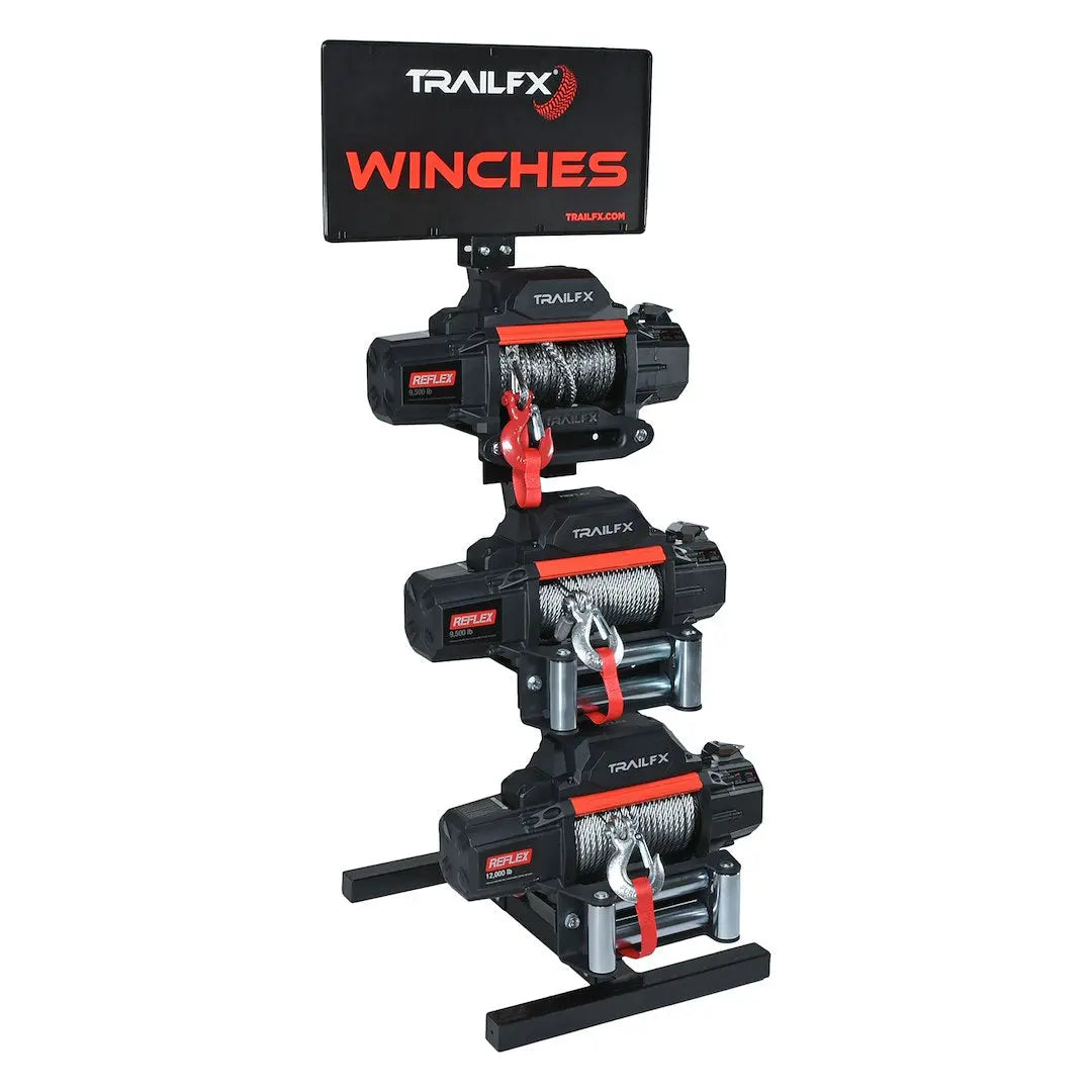 TrailFX TFX Winch Display Rack (Part Number WA013) for Efficient Organization