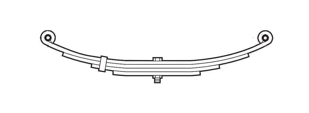 Dexter Axle Spring Double Eye 26E-1750 Weav (Part Number 07204200)