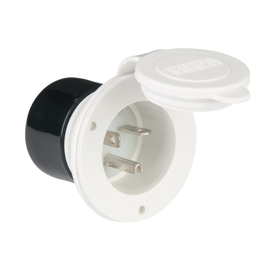 Marinco 20A Inlet White (Part Number 200BBIWRV) for Marine and RV Power Systems
