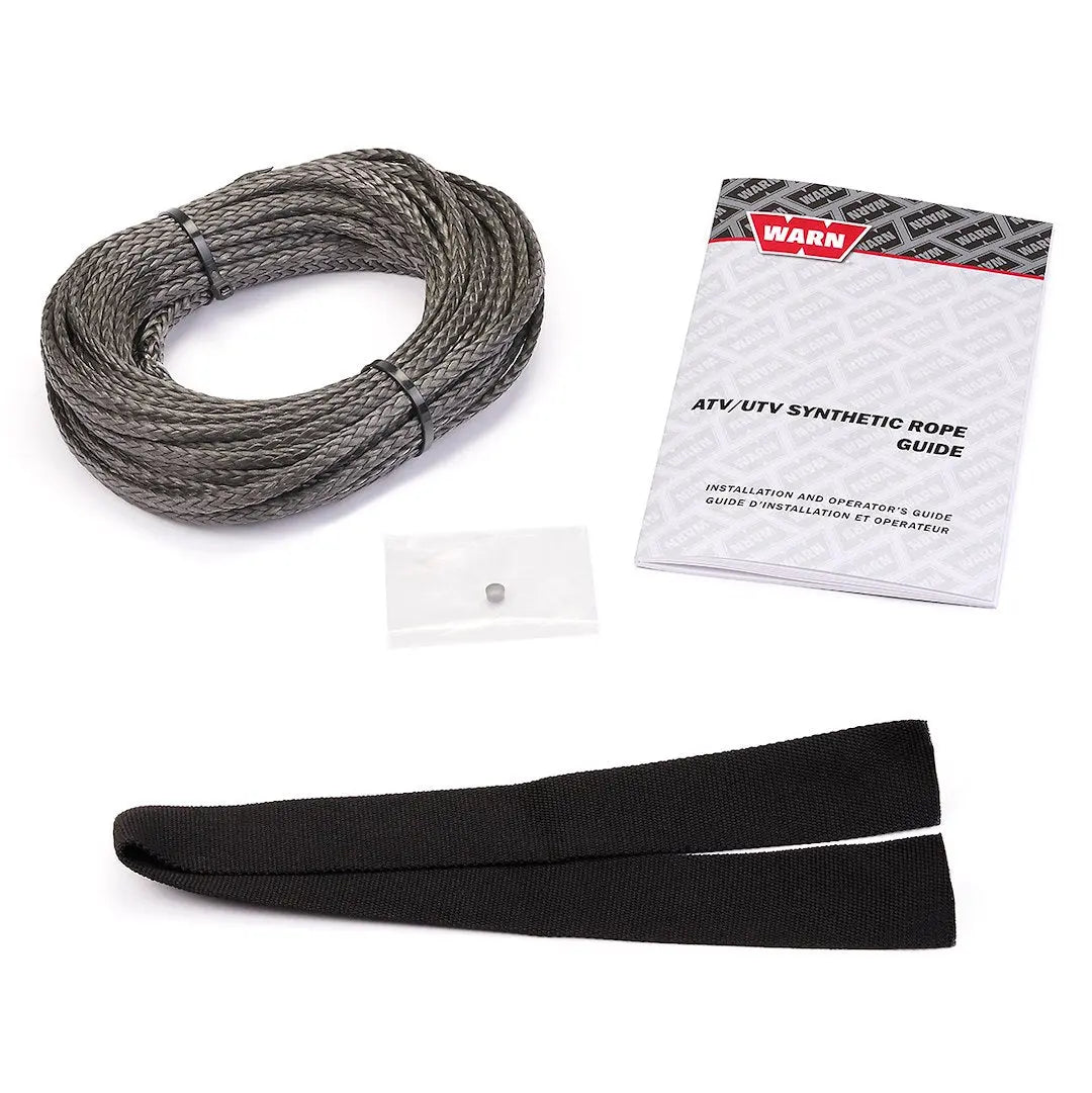 WARN Ind. SRVC Kit Synthetic Rope 3/16 x 50' – Durable Winch Line for Heavy-Duty Applications