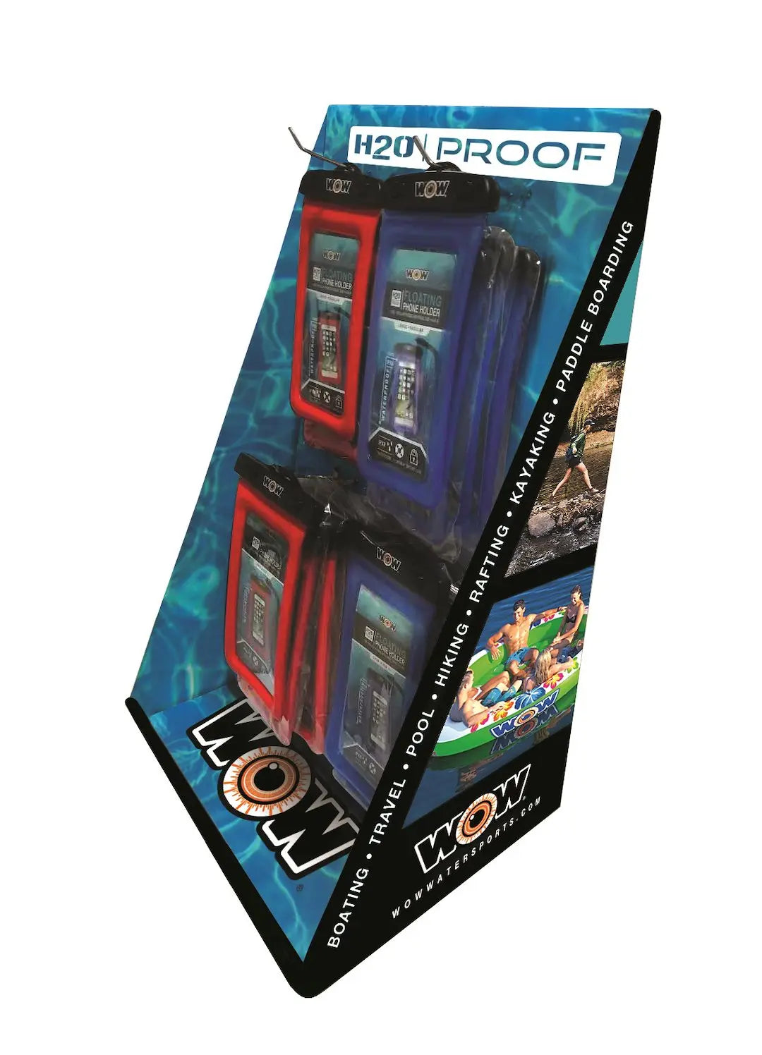 WOW SPORTS H2O Proof Counter Display - Durable Water-Resistant Retail Display Stand