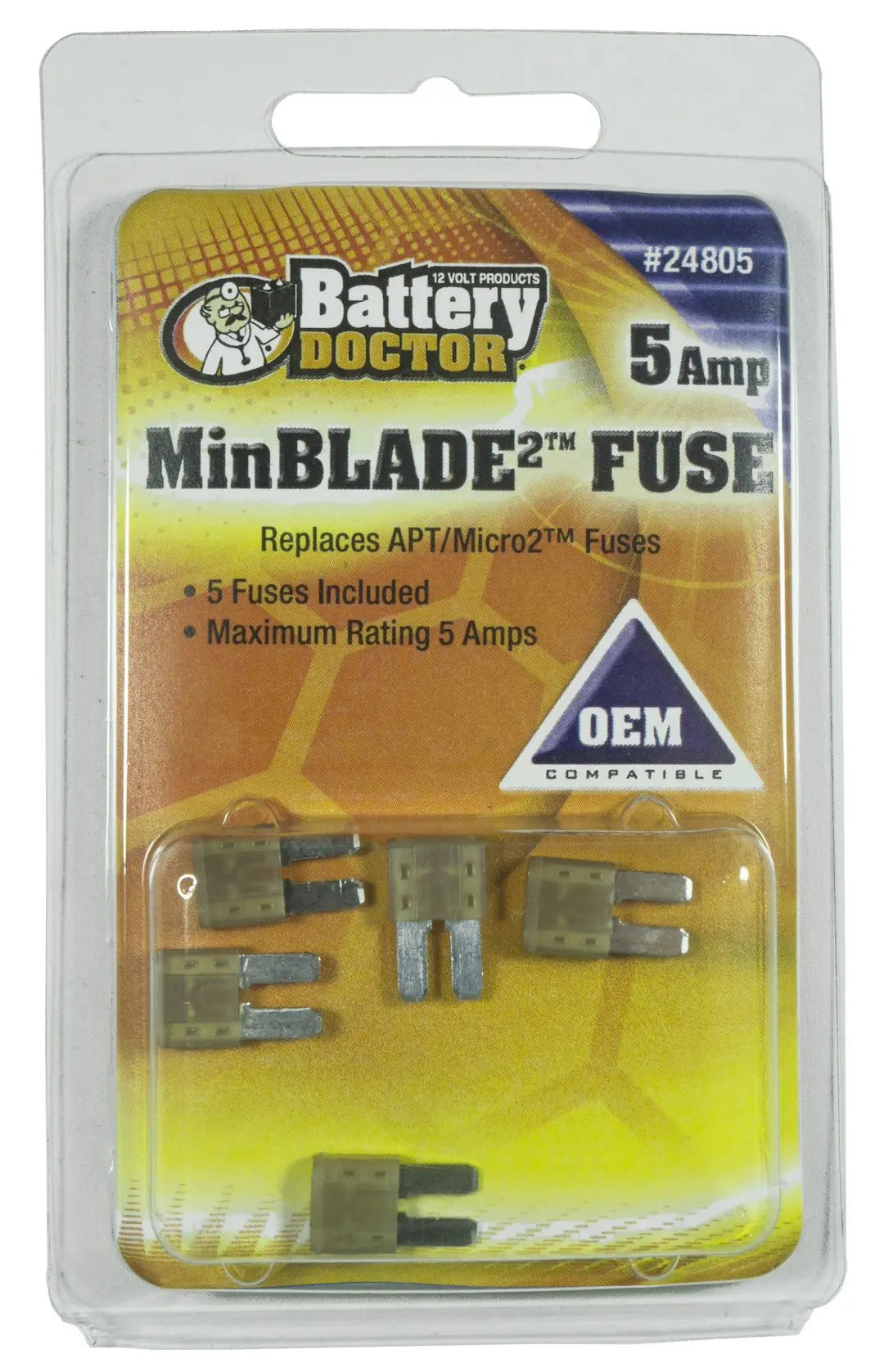 WIRTHCO MinBlade2 5A Fuse (Part Number 24805)