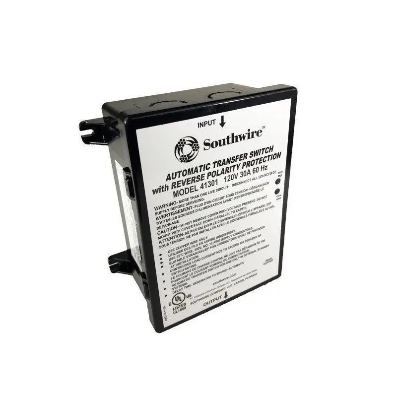 Southwire 41301 30A Reverse Polarity Transfer Switch for Reliable Power Management