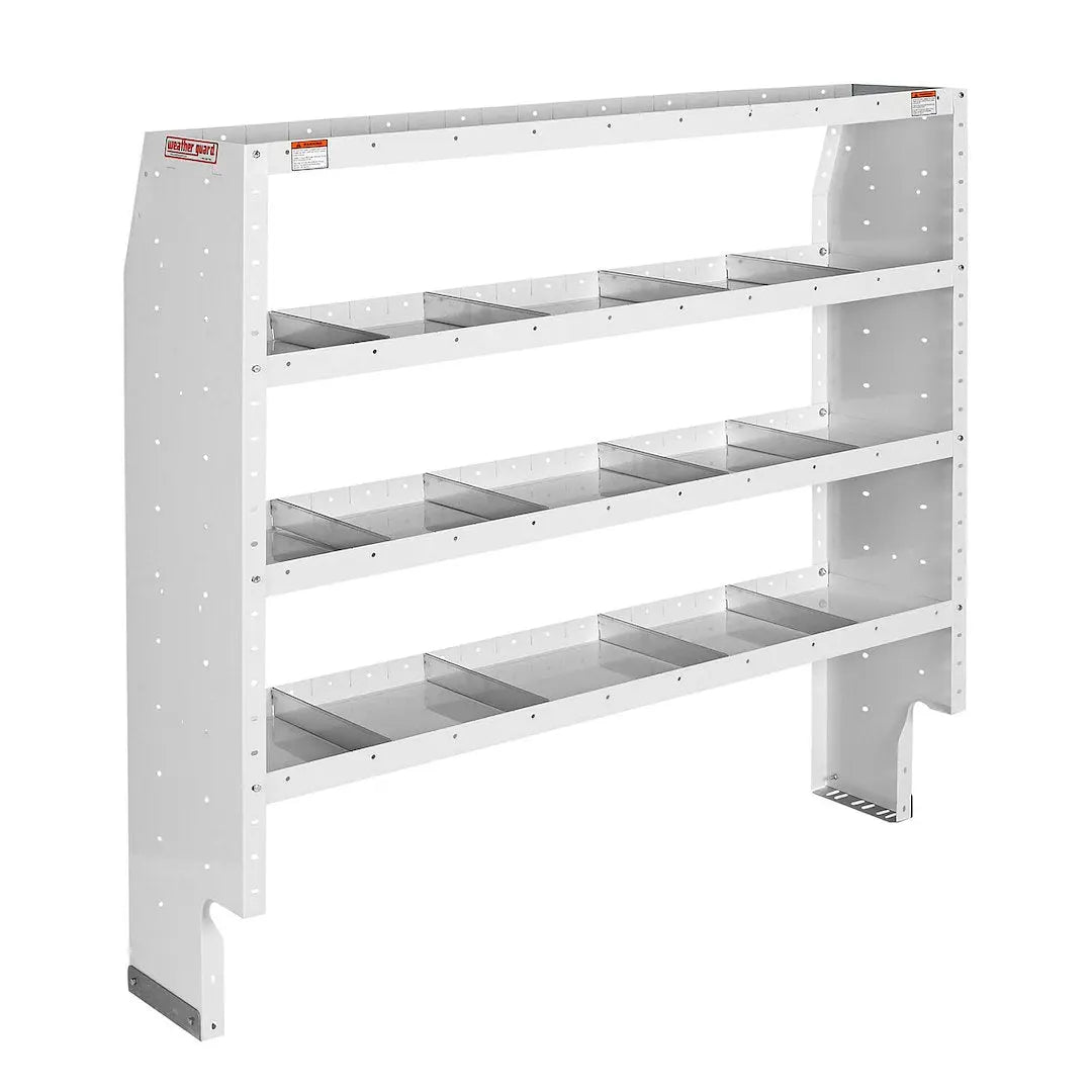 WeatherGuard Van Shelving 60x60x16 – Durable Aluminum Storage Solution for Commercial Vans
