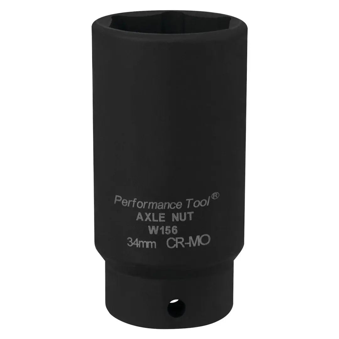 Perform Tool W156 34mm Axle Nut Socket for Heavy-Duty Vehicle Maintenance