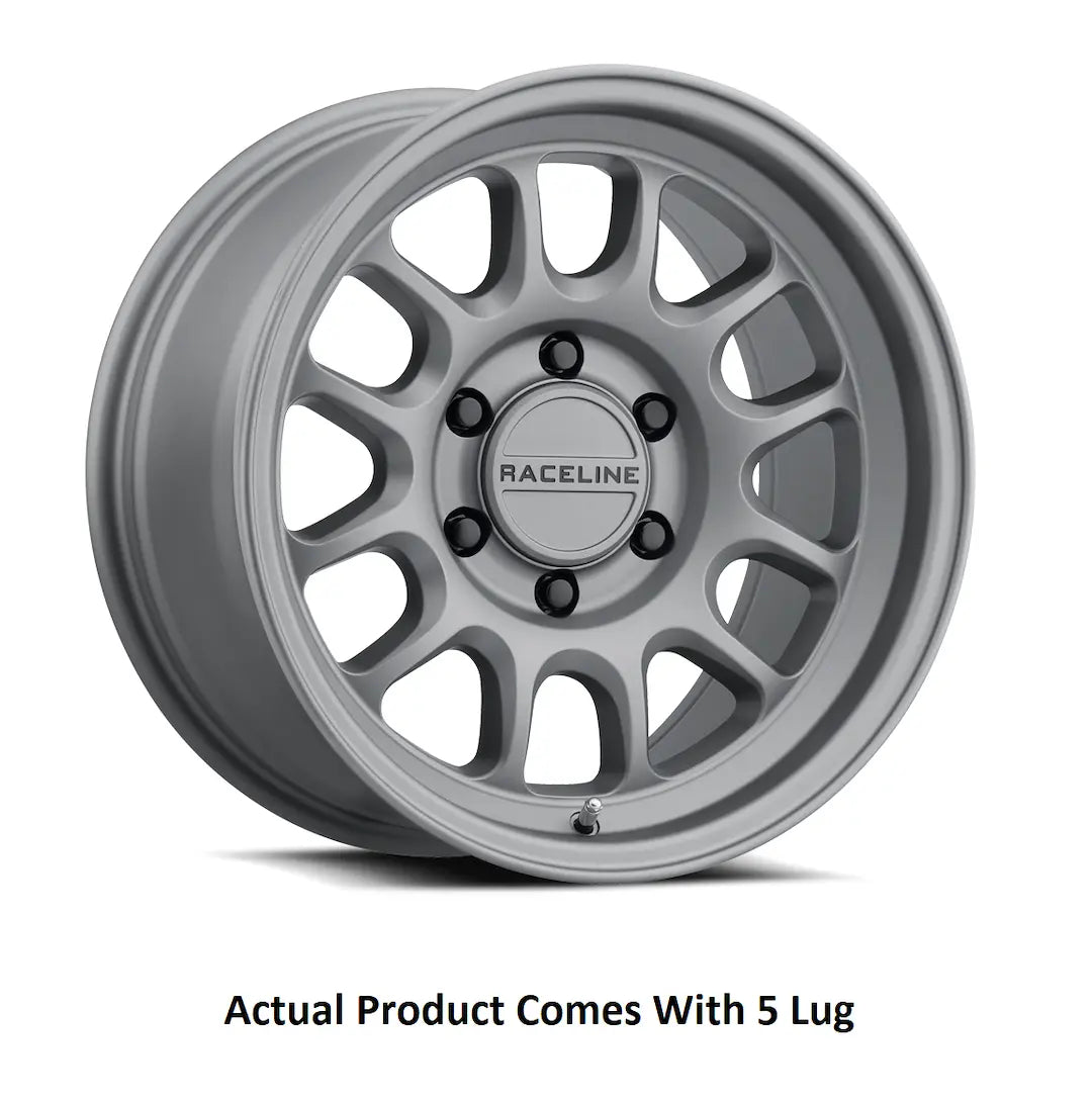 RACELINE Rogue Titanium 20x9 Wheel - 5x127 Bolt Pattern, 0mm Offset