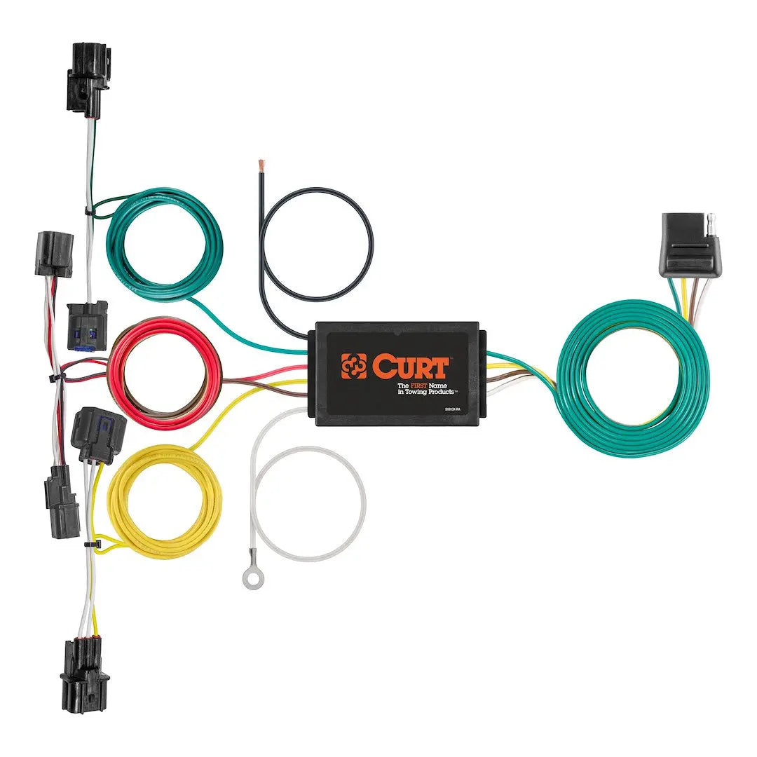 CURT Manufacturing Custom Wiring Harness 4-Way Flat - Part 56457