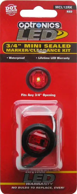 OPTRONICS MCL12RK LED Uni-Light Kit in Red for Enhanced Visibility