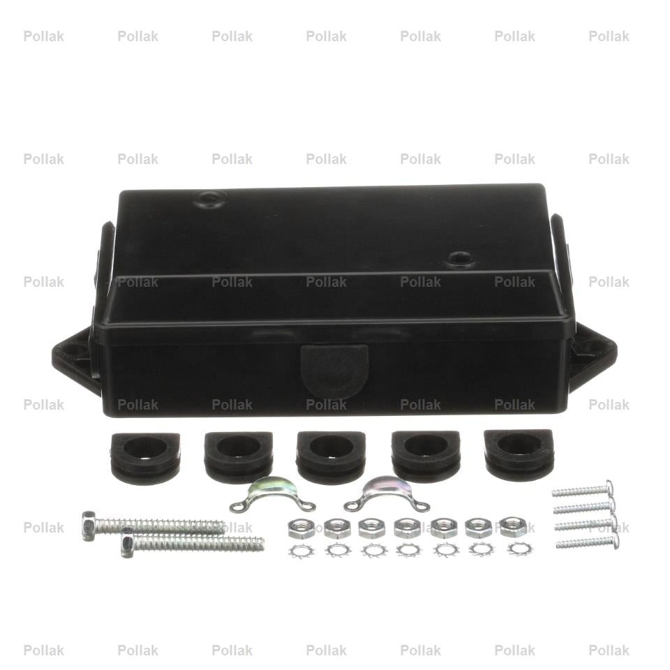 Pollak 7-Terminal Junction Box - Durable Electrical Connector for Wiring Applications