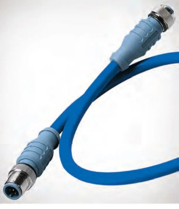 Martron DMDB1DF060 Mid Double-Ended Blue Cordset, 6M Length for Reliable Connectivity