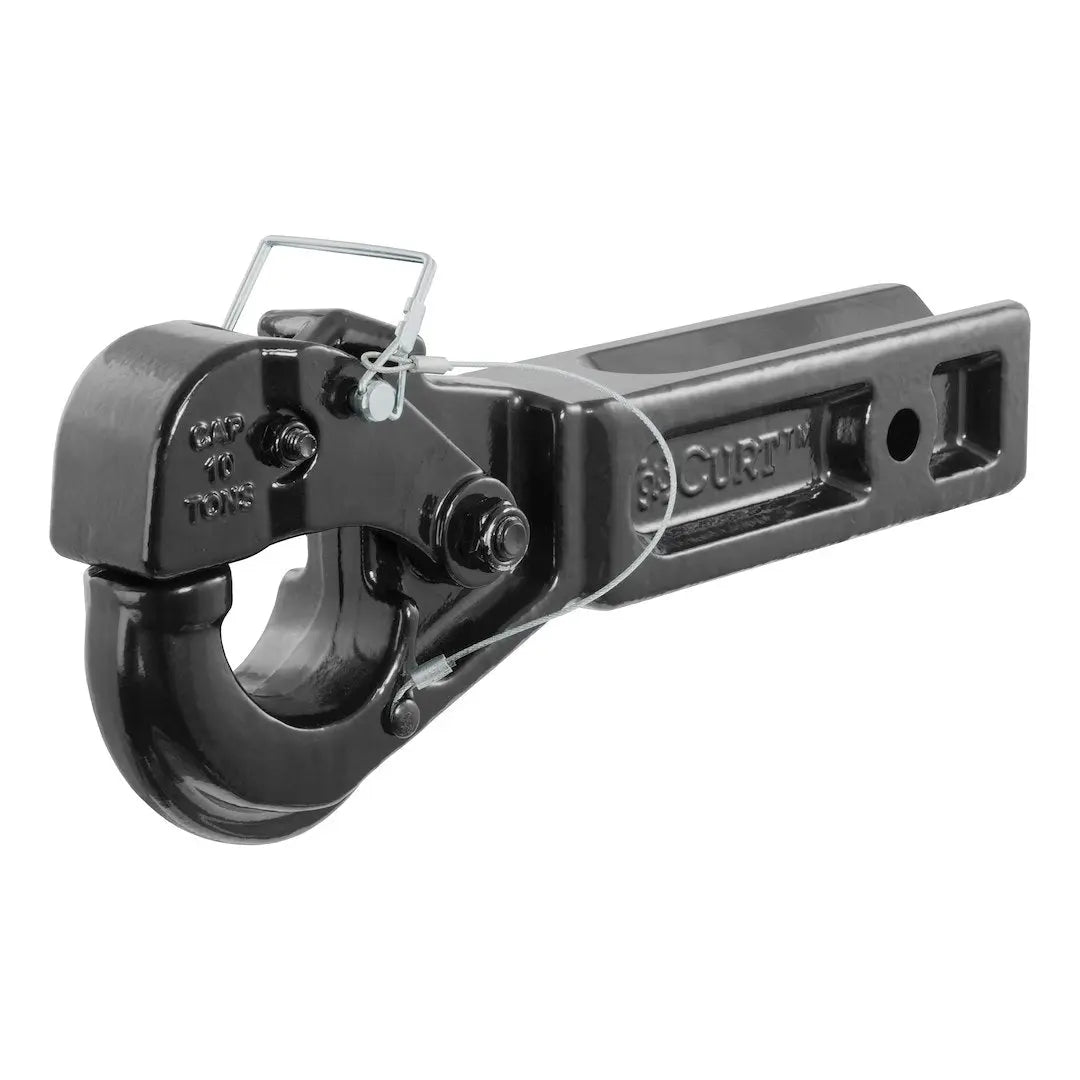 CURT Manufacturing Receiver-Mount Pintle Hook Model 48010 for Heavy-Duty Towing