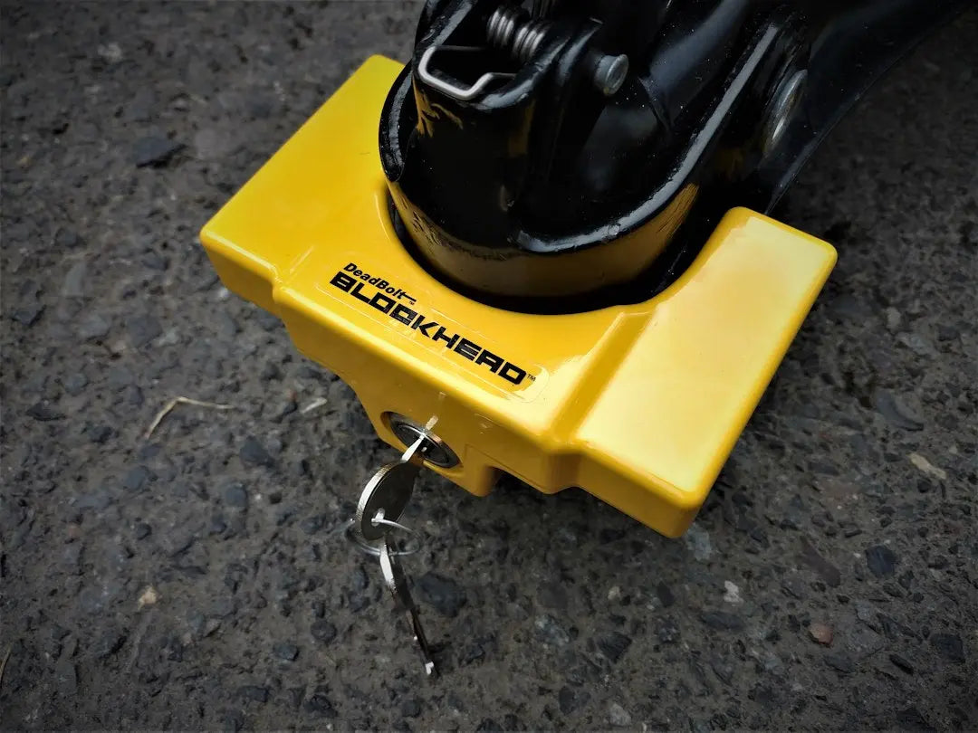C.T. Johnson Trailer Coupler Lock - Model TCL1YL for Secure Hitching
